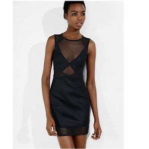 EXPRESS Mixed Mesh Body-Con Dress